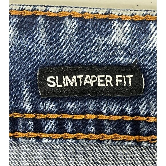 Switch Remarkable Slim Taper Fit Denim Jeans Men's 36 Navy Acid Wash Streetwear - Picture 7 of 12